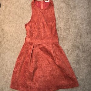 Rust Colored Dress with Zip Back